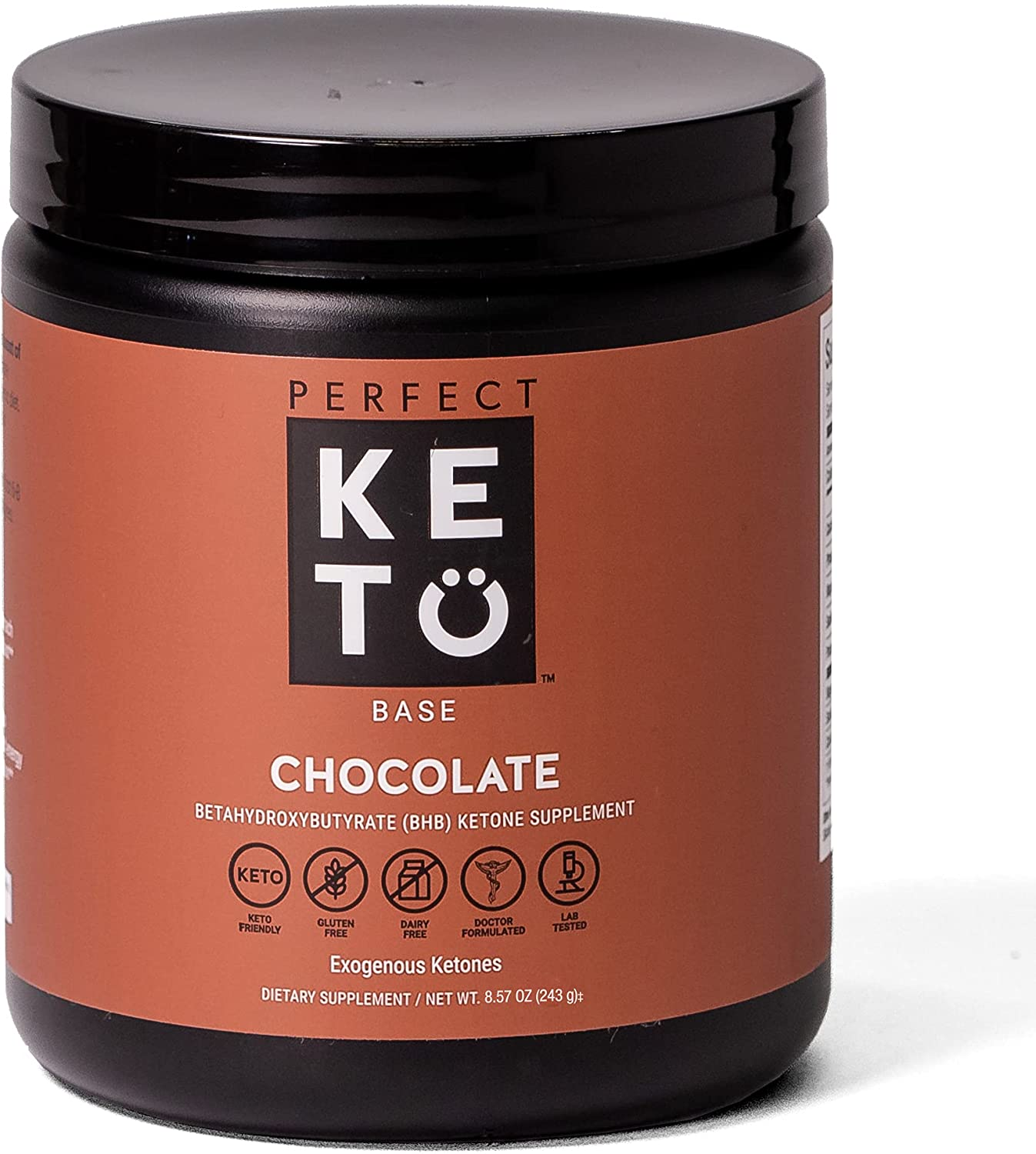 Exogenous Ketones Powder, BHB Beta-Hydroxybutyrate Salts Supplement, Best Fuel for Energy Boost, Mental Performance, Mix in Shakes, Milk, Smoothie Drinks for Ketosis – Chocolate, 8.57 Oz (243 Grs)