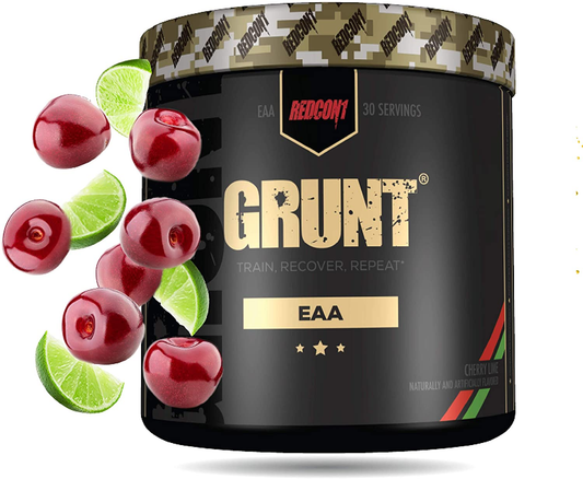 Grunt, Eaas, 30 Servings, Recover Faster, 9 Essential Amino Acids, Complete Protein Source (Cherry Lime)