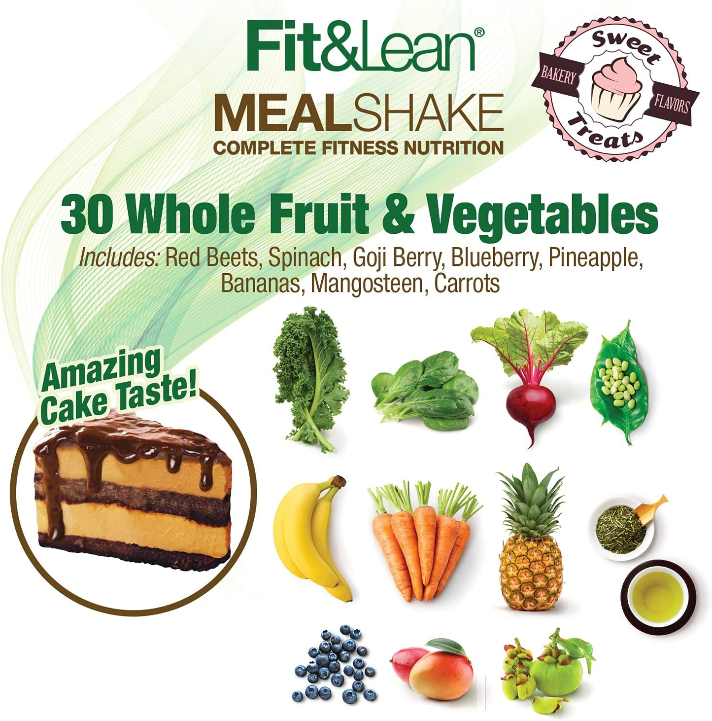 Meal Shake Fat Burning Meal Replacement with Protein, Fiber, Probiotics and Organic Fruits & Vegetables and Green Tea for Weight Loss, Chocolate Peanut Butter Pie, 0.86 Lbs