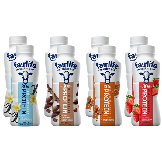 Fairlife Nutrition Plan High Protein Shake Assorted Variety Pack Sampler - 11.5 Fl Oz (8 Pack) in  Packaging