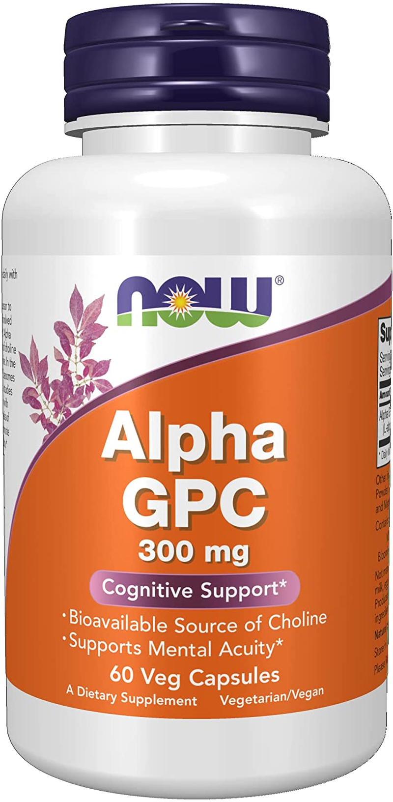 Supplements, Alpha GPC 300 Mg with Bioavailable Source of Choline, 60 Veg Capsules